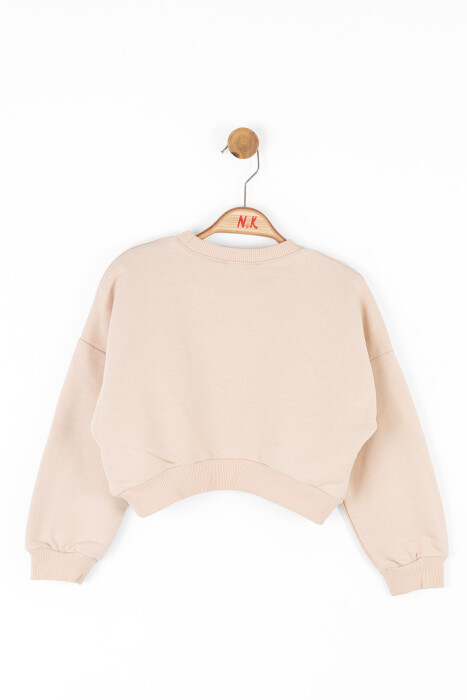 Kız Çocuk Sweatshirt 4-8 Yaş 37515 Krem - 2