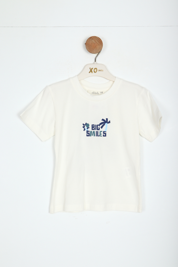 Kız Çocuk T-shirt 9Ay-4Yaş 48622 İndigo - 1