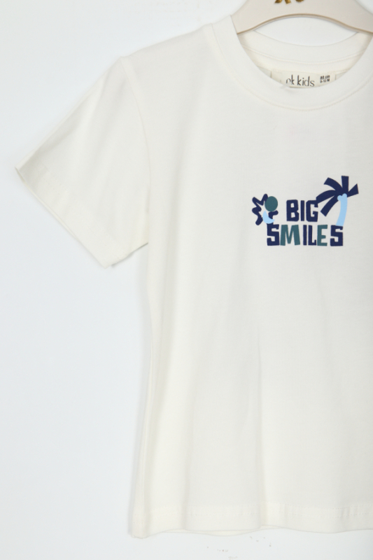 Kız Çocuk T-shirt 9Ay-4Yaş 48622 İndigo - 2