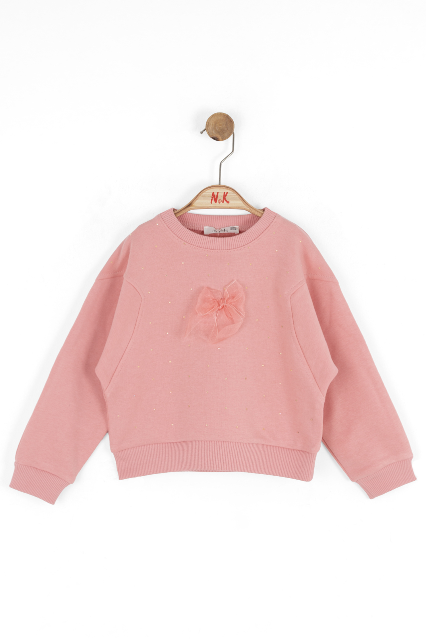 Kız Çocuk Sweatşirt 9 Ay -4 Yaş 39600 Coral - 1