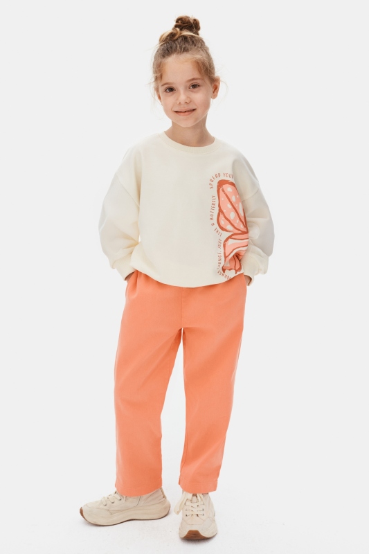 Kız Çocuk Sweatşirt 4-8 Yaş 39506 Krem - 6