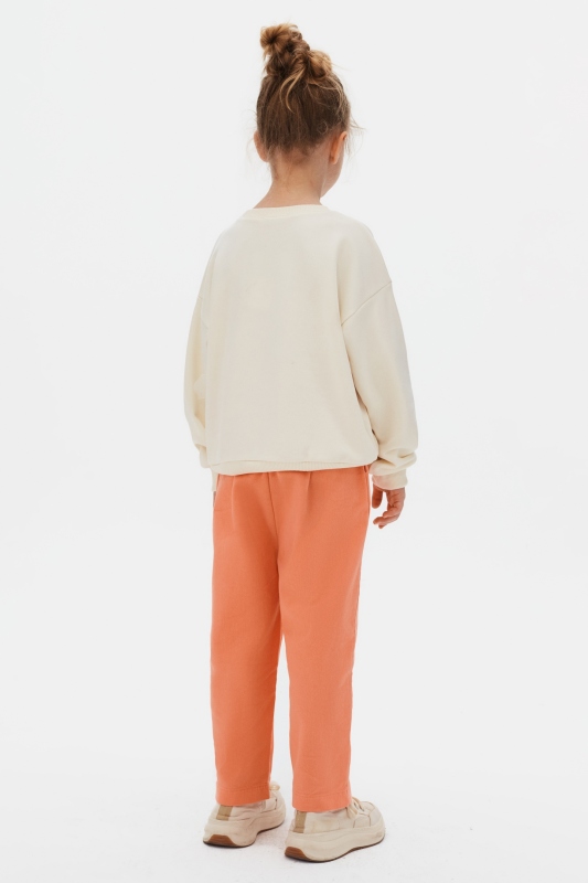 Kız Çocuk Sweatşirt 4-8 Yaş 39506 Krem - 7