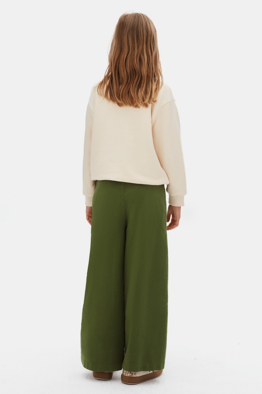 Kız Çocuk Sweatşirt 8-14 Yaş 39322 Krem - 3