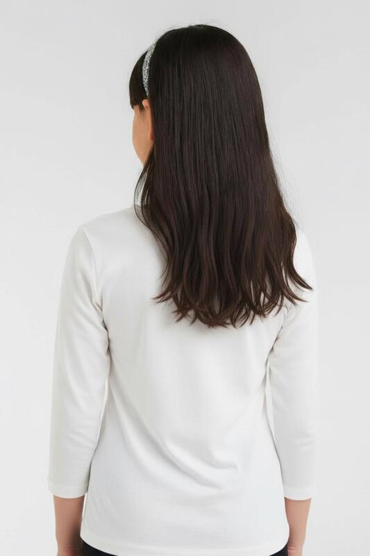 Kız Çocuk Sweatshirt 8-14 Yaş 39329 Ekru - Kahverengi - 2