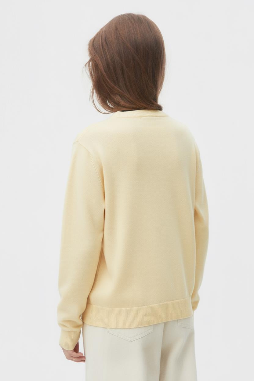 Kız Çocuk Sweatşirt 8-14 Yaş 39328 Krem - 2