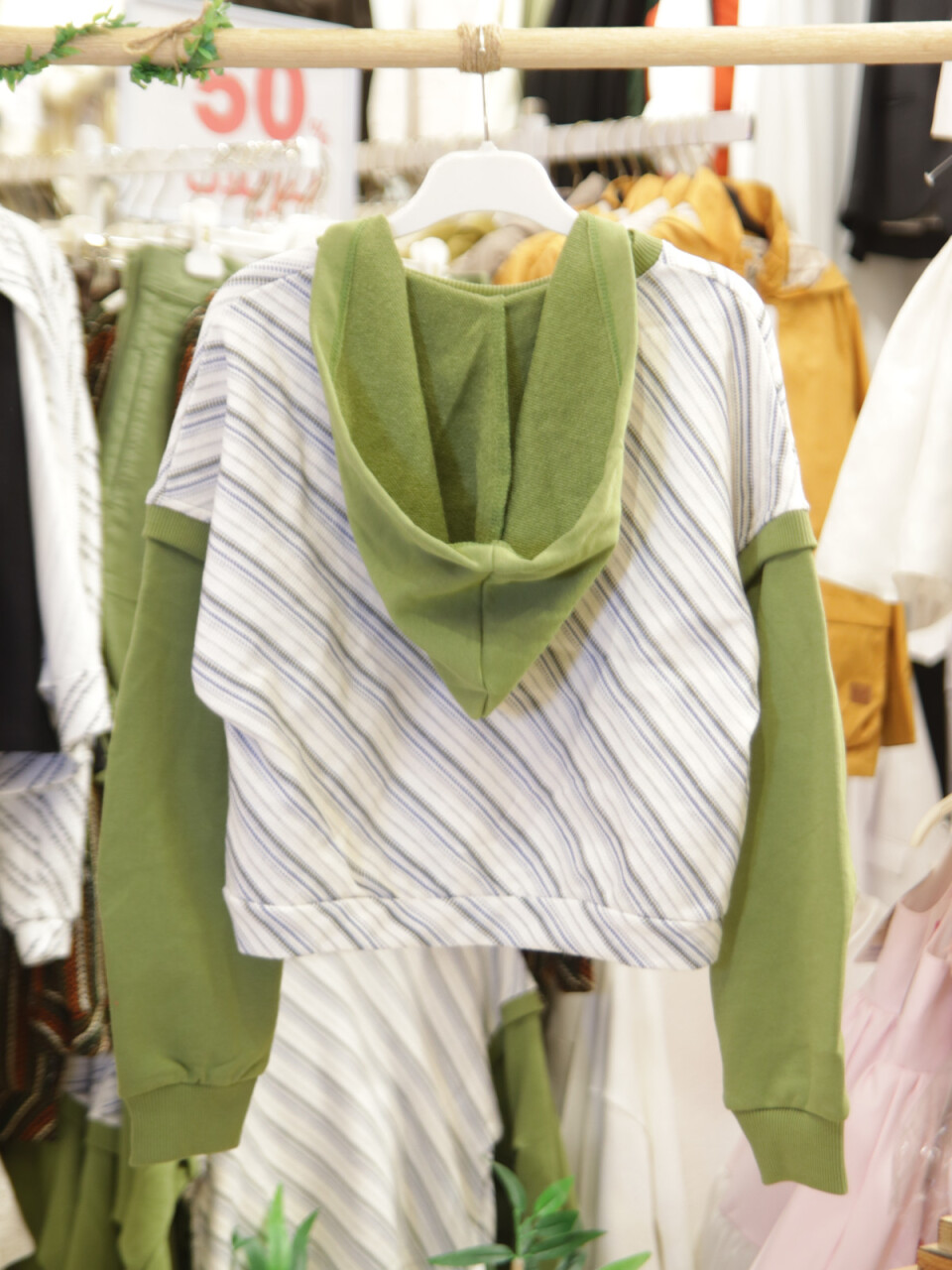 Kız Çocuk Sweatshirt 8-14 Yaş 37307 Haki - 5