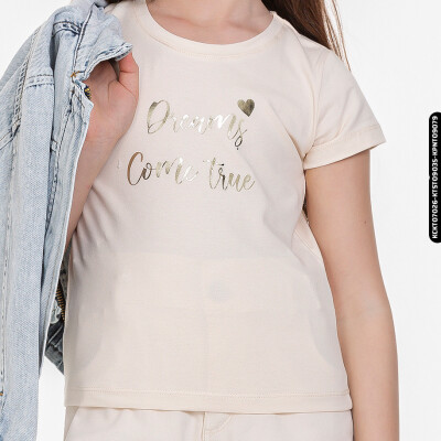 Kız Mila Tshirt 4-8 Yaş 34540 Ktst09035 - 4