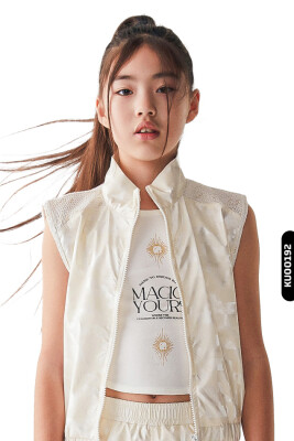 Kız Çocuk Tişört 8-14 Yaş 36335 Ekru - NK KİDS