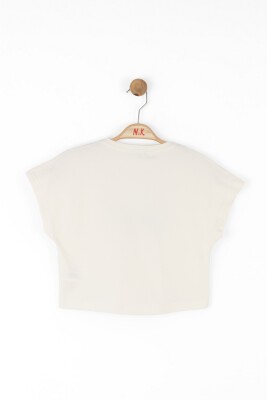 Kız Çocuk Tişort 8-14 Yaş 38380 Krem-Haki * - 6