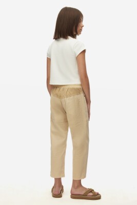 Kız Çocuk Tişort 8-14 Yaş 38360 Ekru - 5