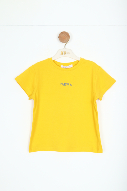 Kız Çocuk Tişort 4-8 Yaş 38557 Sarı - NK KİDS
