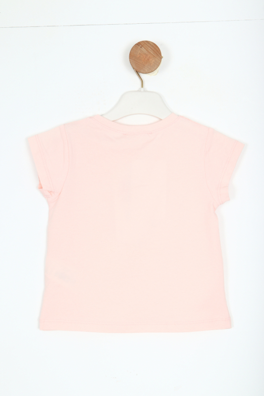 Kız Çocuk Tişort 9Ay-4 Yaş 38635 Pembe - 3