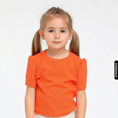 Kız Tişört 1-5 Yaş 35490 Ktst09012 Oranj - 2