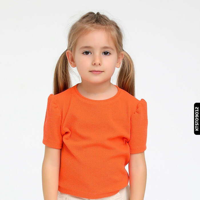 Kız Tişört 1-5 Yaş 35490 Ktst09012 Oranj - 2