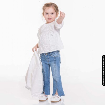 Kız Tişört 1-5 Yaş 35469 Ktst09016 Beyaz - 1