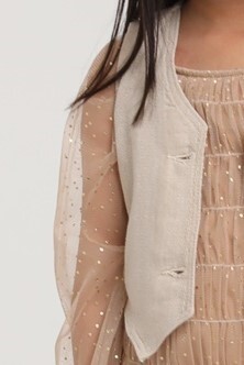 Kız Çocuk Yelek 1-4 Yaş 2536 Natural - 3