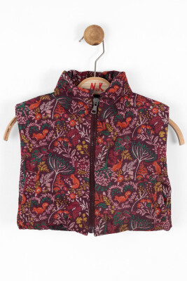 Kız Çocuk Yelek 9aY-4 Yaş 37623 Bordo - NK KİDS