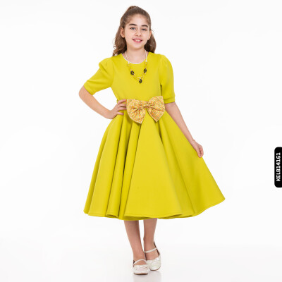 Kız Elbise 4-12 Yaş 6308 Kelb14161 - xo kids