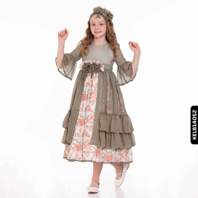 Kız Elbise 6-14 Yaş Yeni Sizon-5305 Kelb14052 - xo kids