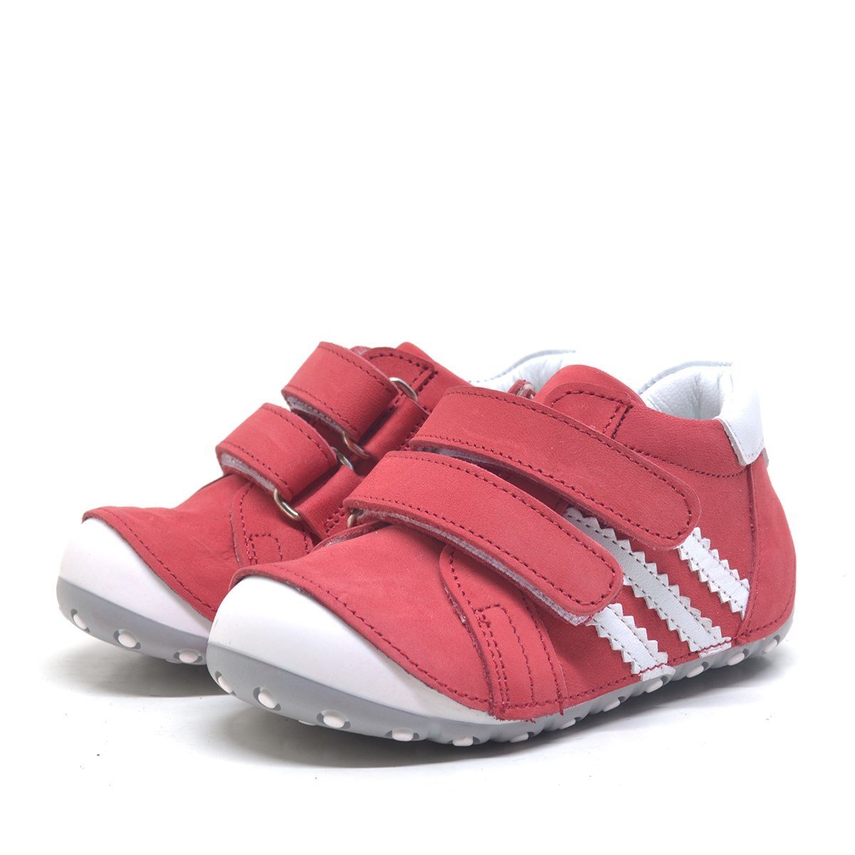 Nino Kırmızı Hakiki Deri İlk Adım Bebek Ayakkabısı - 3