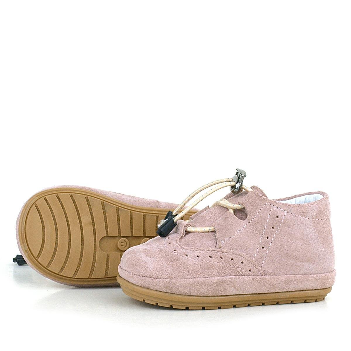 Rakerplus Hakiki Deri Pembe Anatomik İlk Adım Kız Bebek Ayakkabı - 5