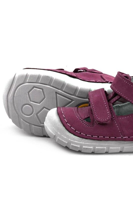 Rakerplus Ruby Hakiki Deri Mor Yazlık İlk Adım Ayakkabısı - 6