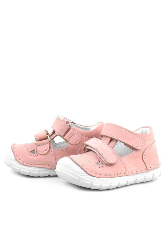 Rakerplus Ruby Hakiki Deri Pembe Yazlık İlk Adım Ayakkabısı - 4