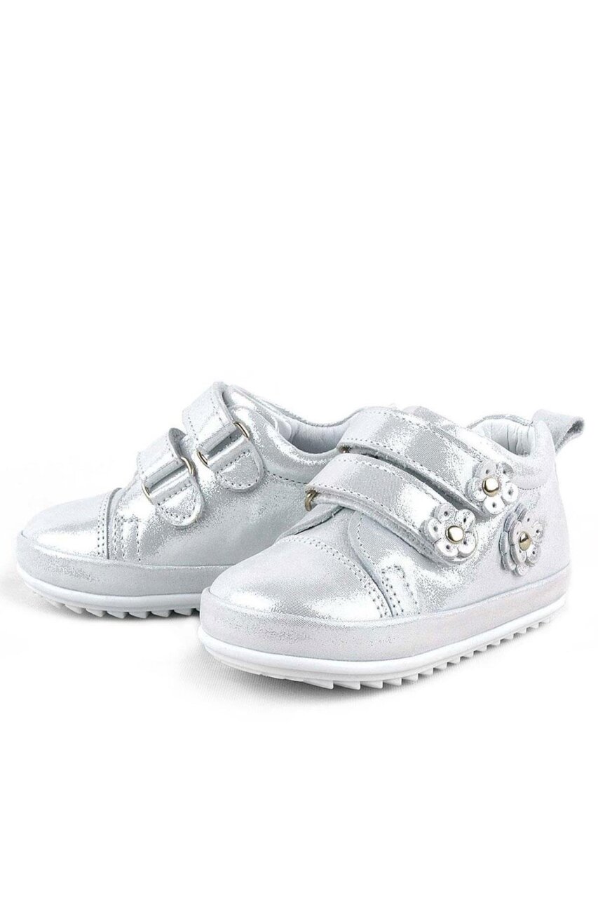 Rakerplus Limpo Hakiki Deri Gümüş Anatomik Kız Bebek İlk Adım Ayakkabısı - 6
