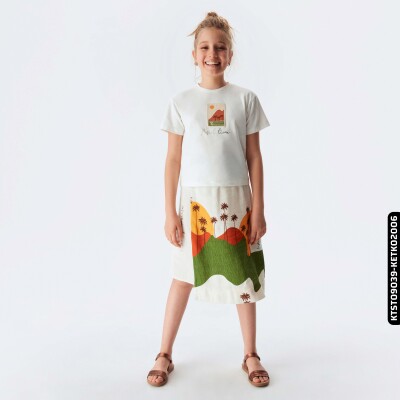 Kız Tişört 8-14 Yaş 34338 Ktst09039 - xo kids