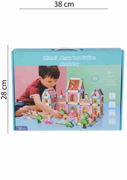Kızılkaya 268 Piece Architectural Building Blocks 2102103 - Kızılkaya
