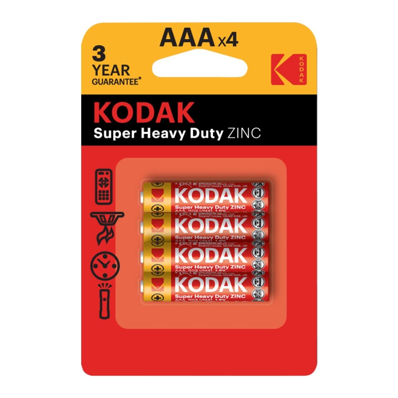 Kodak Çinko Karbon Blister İnce Pil 4lü AAA - 1