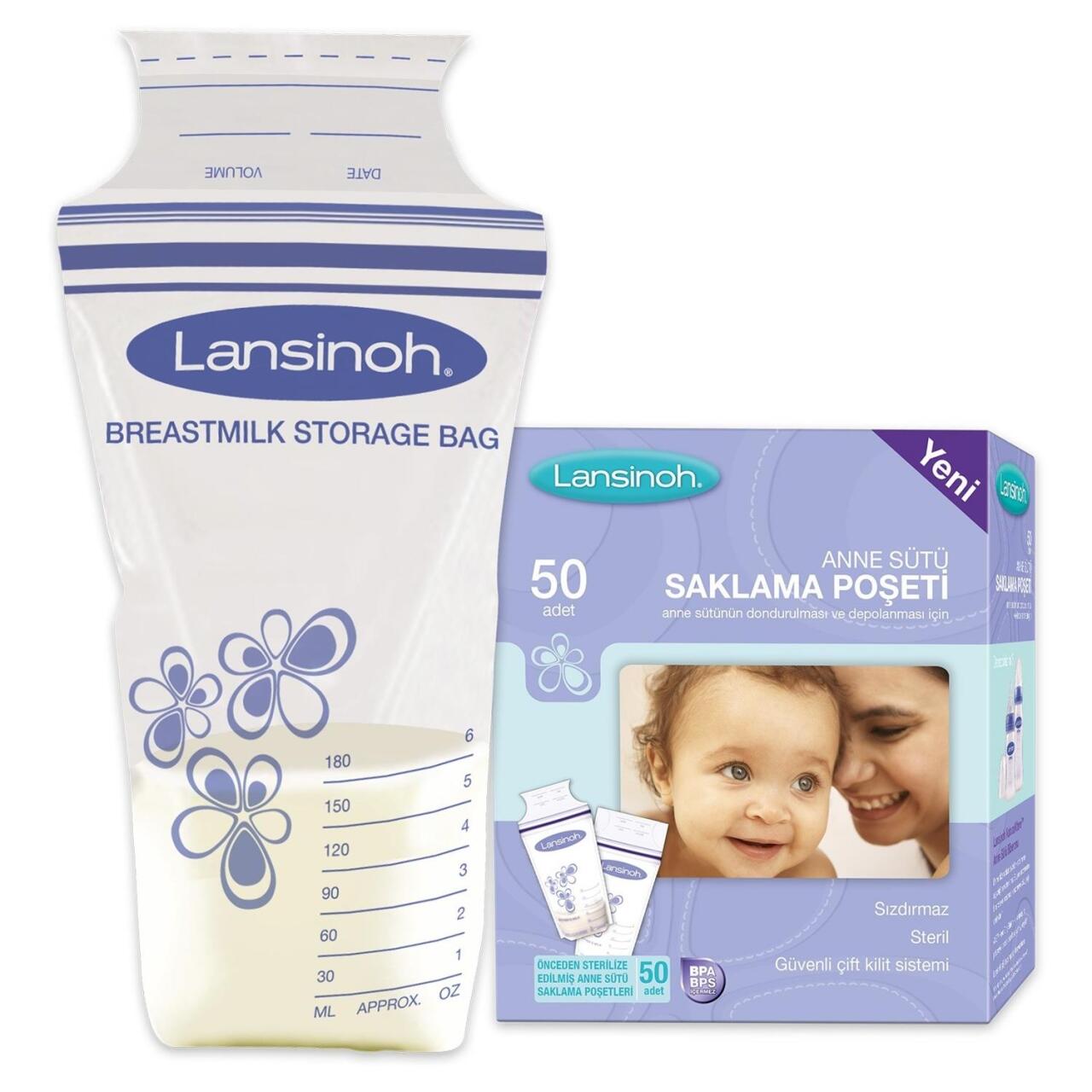 Lansinoh Anne Sütü Saklama Poşeti 50 Adet - 1