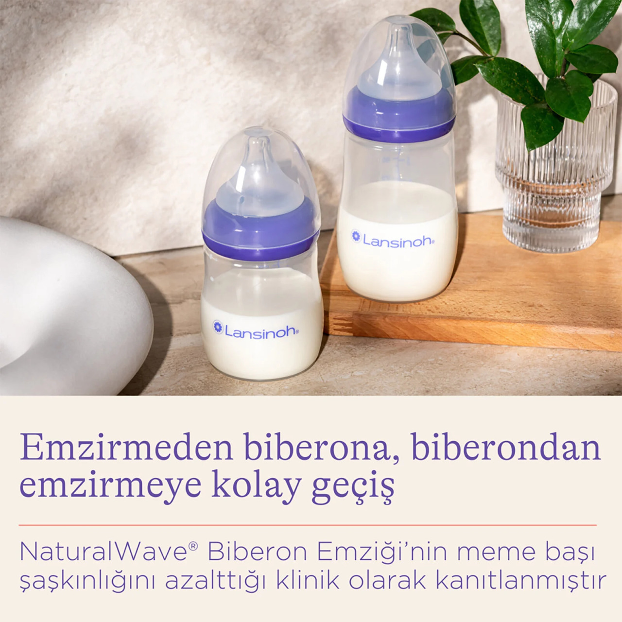 Lansinoh Biberon Natural Wawe Biberon Emziği 160 ml - 6