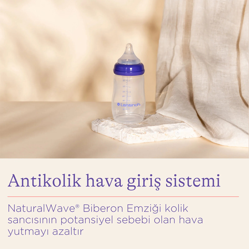 Lansinoh Biberon Natural Wawe Biberon Emziği 240 ml - 7