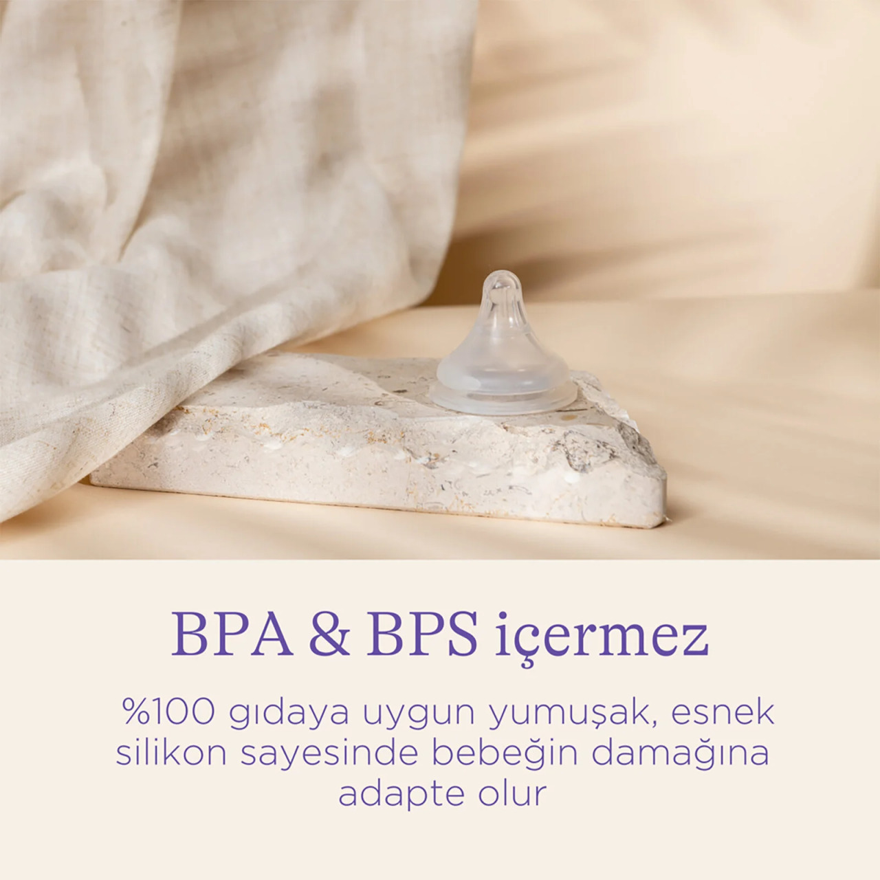 Lansinoh Biberon Natural Wawe Biberon Emziği 240 ml - 8