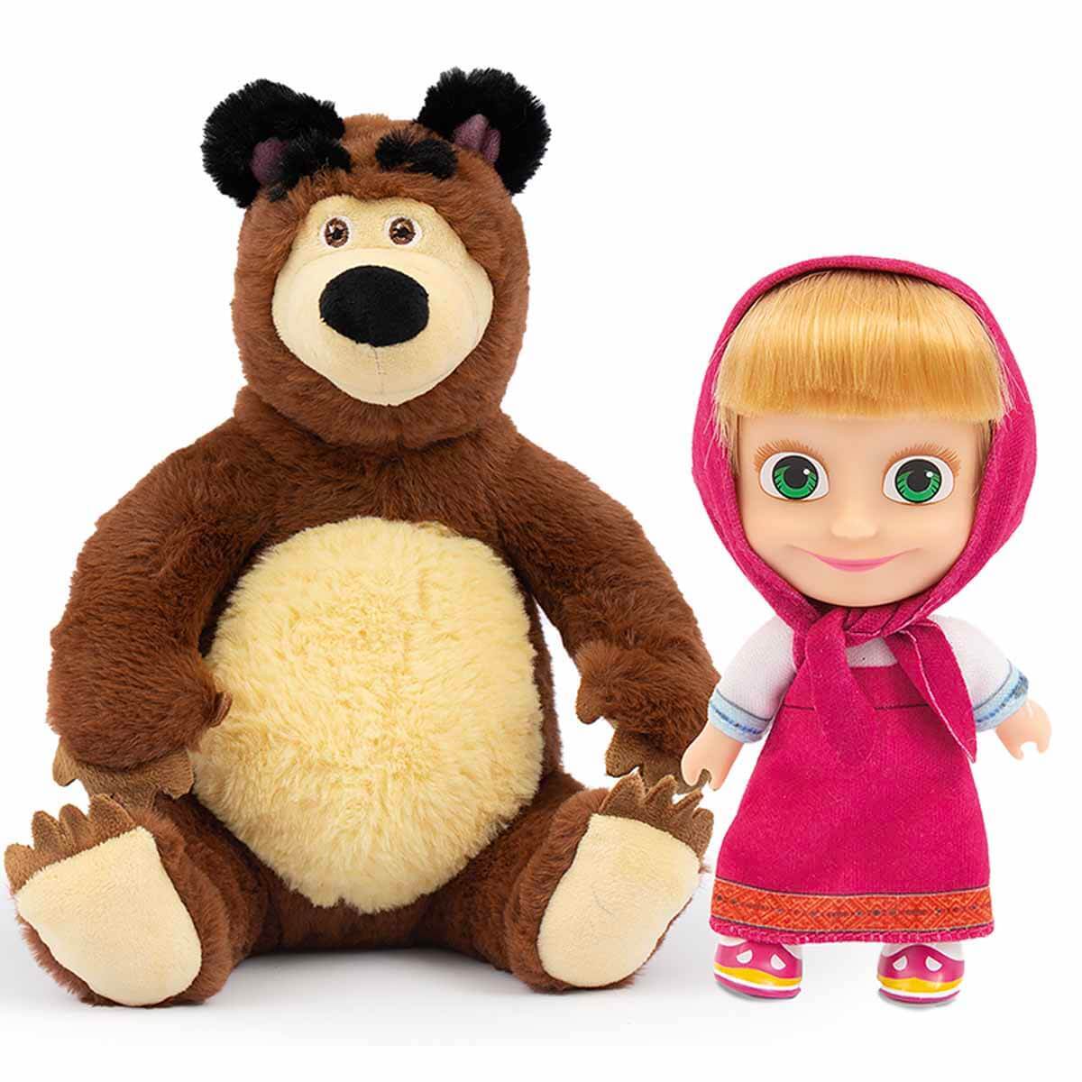 Masha & Koca Ayı 20 cm Peluş 12 cm Bebek MHA21000 - 1