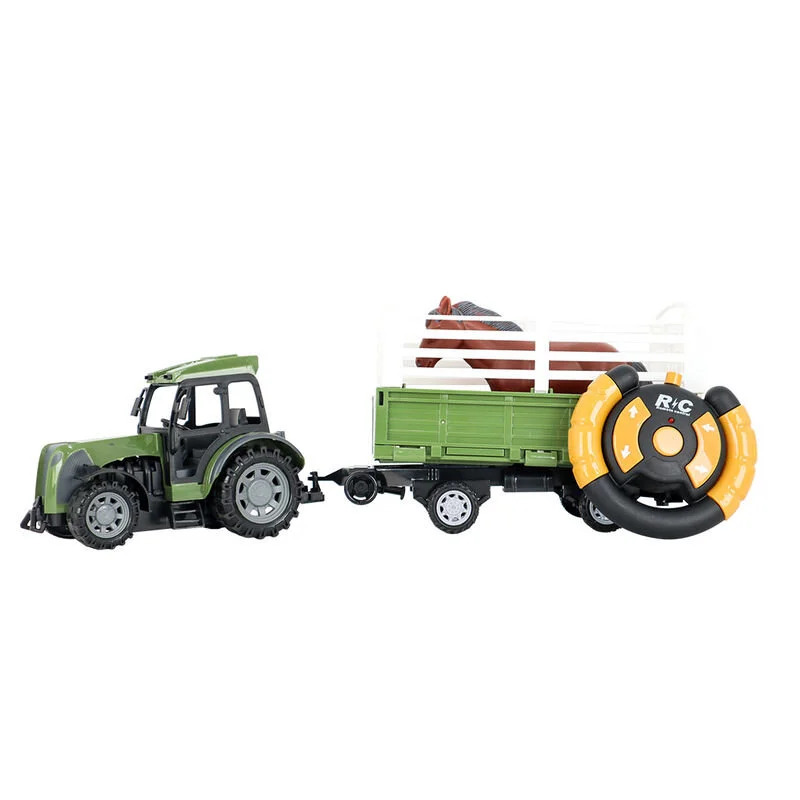 جرار ضخم لنقل الخيول مع مقطورة وجهاز تحكم عن بعد - 1