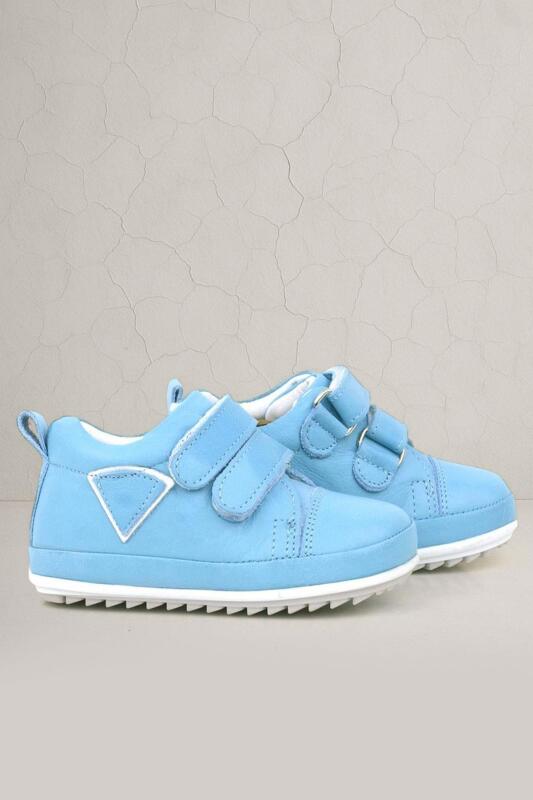 Rakerplus Scrat Genuine Leather Blue White First Steps Shoes - Rakerplus