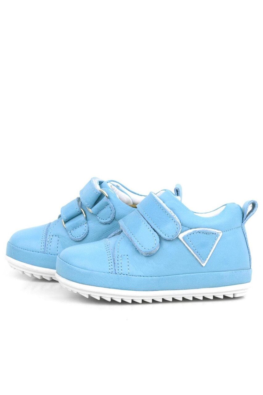 Rakerplus Scrat Genuine Leather Blue White First Steps Shoes - 5
