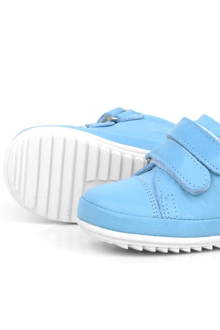 Rakerplus Scrat Genuine Leather Blue White First Steps Shoes - 8