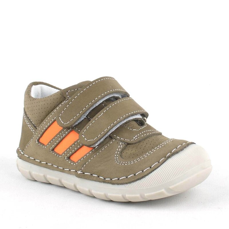 Rakerplus Grizzy Genuine Leather Khaki First Steps Unisex Baby Shoes - Rakerplus