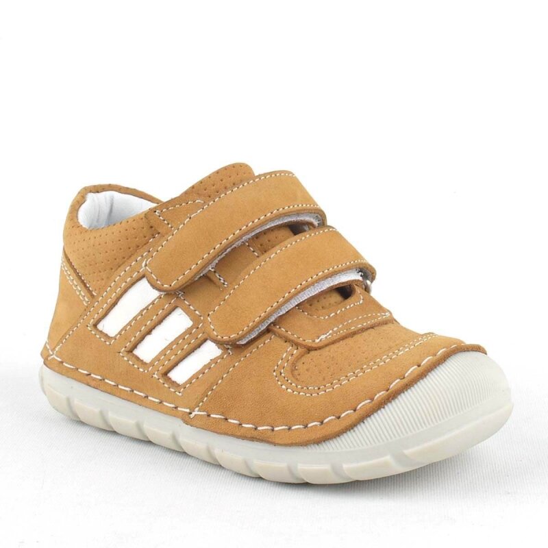 Rakerplus Grizzy Genuine Leather Tan First Steps Unisex Baby Shoes - Rakerplus