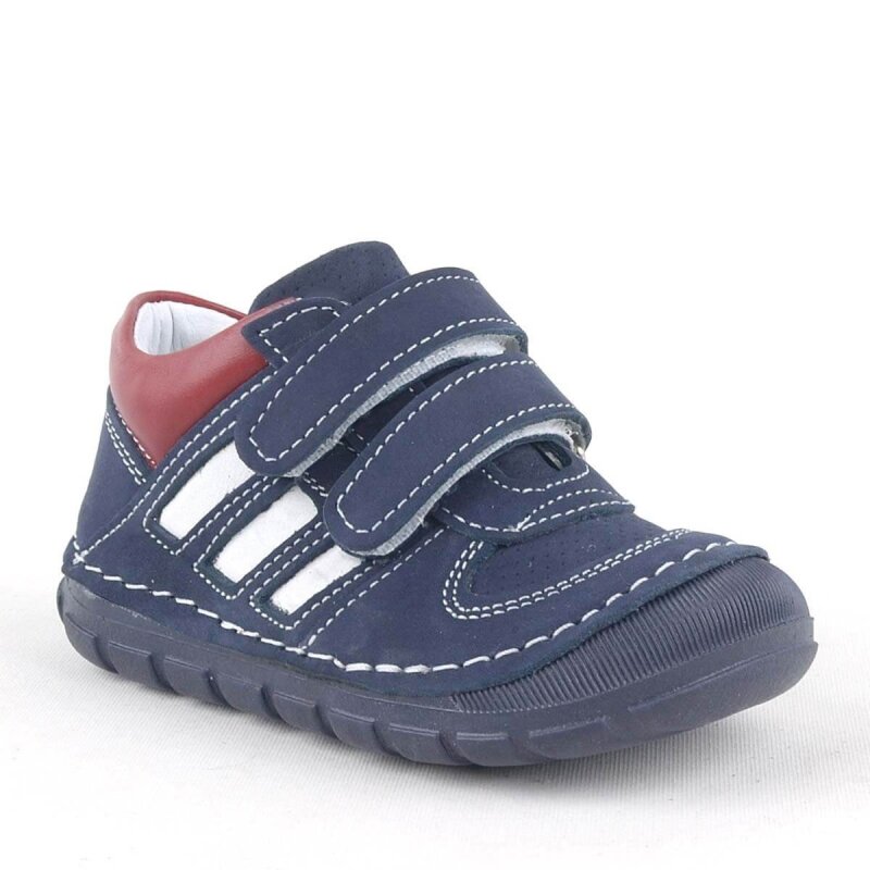 Rakerplus Grizzy Genuine Leather Navy Blue First Steps Baby Boy Shoes - Rakerplus