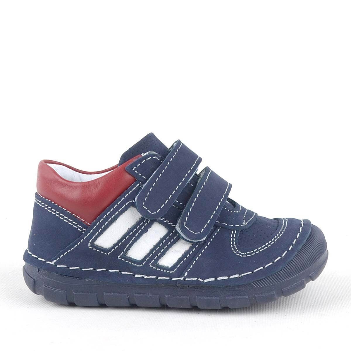 Rakerplus Grizzy Genuine Leather Navy Blue First Steps Baby Boy Shoes - 2