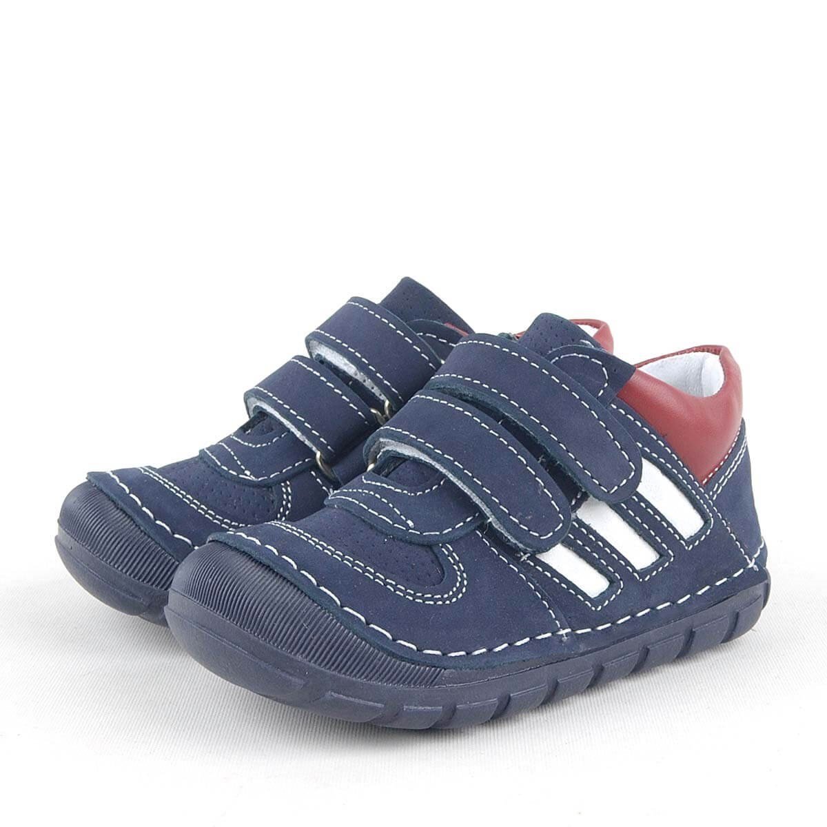 Rakerplus Grizzy Genuine Leather Navy Blue First Steps Baby Boy Shoes - 3