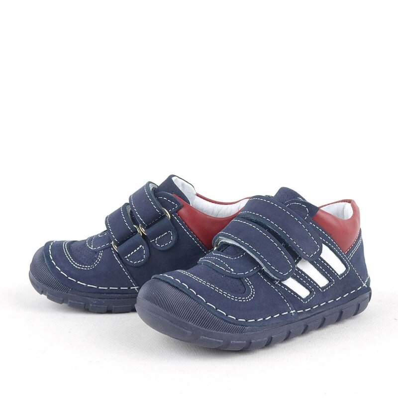 Rakerplus Grizzy Genuine Leather Navy Blue First Steps Baby Boy Shoes - 4