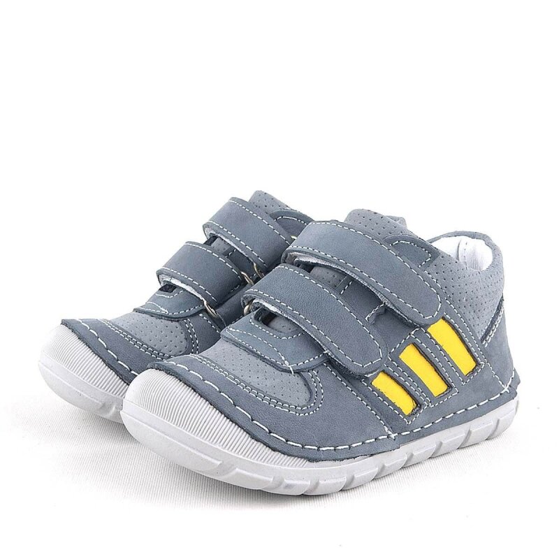 Rakerplus Grizzy Genuine Leather Grey First Steps Unisex Baby Shoes - 3