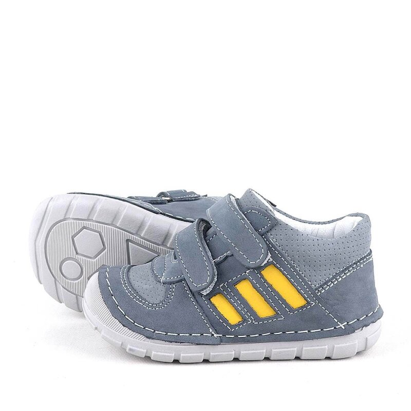 Rakerplus Grizzy Genuine Leather Grey First Steps Unisex Baby Shoes - 5