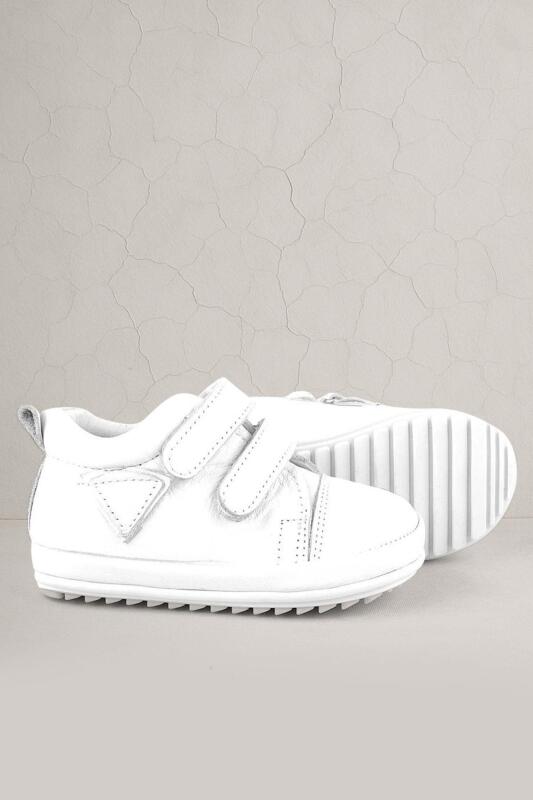 Rakerplus Scrat Genuine Leather White First Steps Shoe - Rakerplus