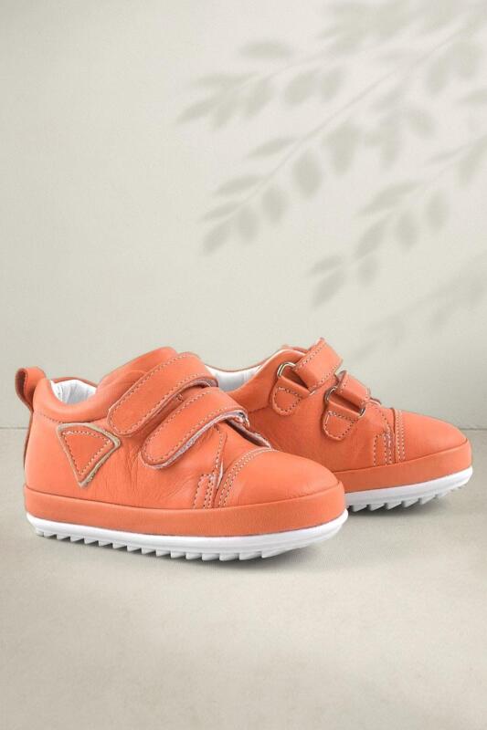 Rakerplus Scrat Genuine Leather Orange First Step Shoes - Rakerplus